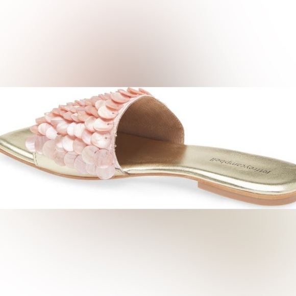 Jeffrey Campbell Women's Slide Sandals Gold and Pink Size 8 - Picture 6 of 11